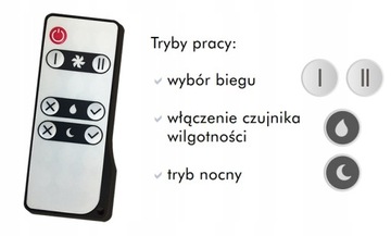 Rekuperator ścienny Solo+ 100 mm z pilotem VENTS VENTIKA