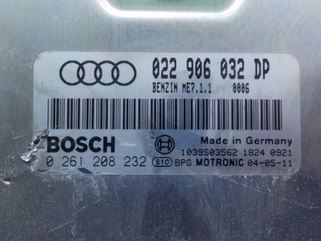 фото thumb №6, Audi tt 8n рестайлінг 3.2 v6 05r 2d блок керування комп'ютер двигуна 022906032dp