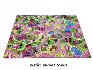 DYWAN ULICE MIASTO FARMA WIEŚ DROGI 200X280 CARS