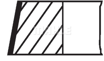 фото thumb №2, Mahle кільця поршневі vw 2,0b/2,8b v6 82,5