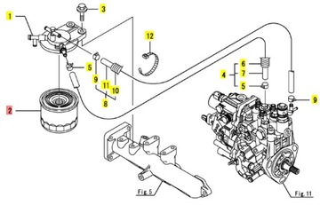 YANMAR Топливный фильтр SV26, VIO33, VIO38, C30R