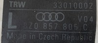 фото thumb №3, # pas безопасности левый зад audi a2 8z0857805c