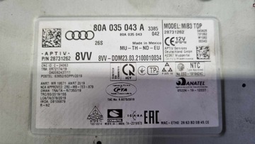 фото thumb №7, Считыватель навигации радио мультимедиа audi q5 mib3 80a 043a 043