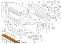 фото thumb №1, Дефлектор бампера audi a5 8t 8t0807611b, новый