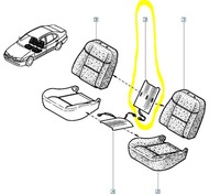 фото thumb №8, Нагреватель спинка сиденья renault megane 7701041236