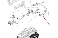 фото thumb №7, Jaguar f-pace x761 egr правий wąż зворотний новий оригінальний t4a39534