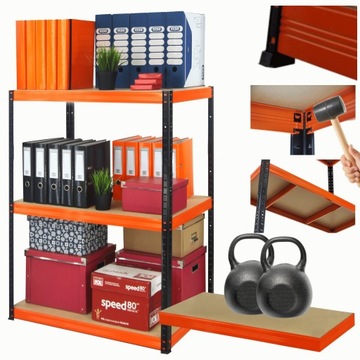 Металлический гаражный стеллаж HELIOS 106x110x40см 3Px275kg PL