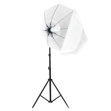 2x Lampa studyjna softbox PÓŁKULISTY żarówka 170W
