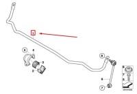 фото thumb №9, Bmw 3 cabrio e93 rear sway bar 2283962 33552283962