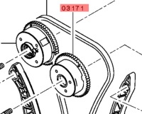 Mitsubishi колесо faz розподільного валу lancer outlander варіатор Зі Шроту, фото thumb