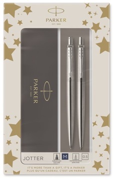 Zestaw Parker Jotter Steel CT Długopis + Ołówek