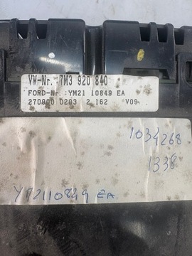 фото thumb №8, Спидометр манометр vw sharan 1.8 t 7m3920840 большой fis