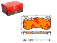 фото thumb №1, Trw gdb1977 набір гальмівних колодок гальмівних, гальма дискові