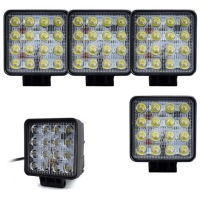 фото thumb №1, X4 лампа робоча 16 led 43w 12v 24v kamar na болти квадратний