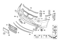 фото thumb №10, Bmw 5 e60 e61 lci lift кронштейн кронштейн кронштейн напрямна бампера правий перед