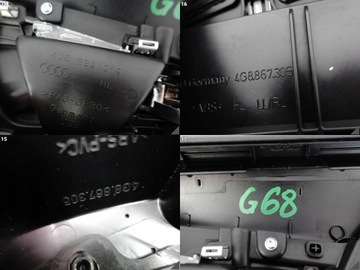 фото thumb №12, Audi rs7 s7 a7 4g8 c7 10-18 рестайлінг оббивка боковина двері ліва зад exclusive