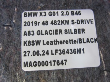 фото thumb №10, Bmw x3 g01 бардачок підлога ніша багажника оббивка 7396587 51477396587