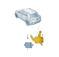 фото thumb №1, Кронштейн блок управления мертвого kąta сторона левая vw t-roc oe: 2ga907455