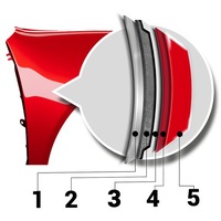 фото thumb №5, Blu крило vw caddy iii 3 2k lb9a лівий білий 04-10 перед оцинковка