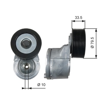 фото thumb №1, Натягувач ремінь багатозубчастого mercedes axor axor 2 setra 400 om457.910-om45