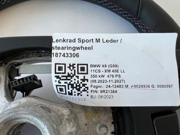 фото thumb №10, Bmw xm x8 g09 x5m x6m m8 x5 g05 кермо карбон m-power керування нова