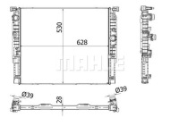 Радіатор води bmw 7 g11 g12 6.6 12.16- в Україні, фото thumb