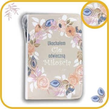 Okładka wodoodporna na Biblię Warszawską TB brytyjka średnia 18cm x 12,3cm