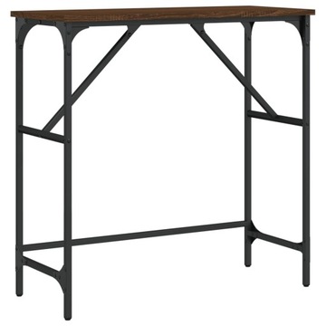 КОНСОЛЬНЫЙ СТОЛ ИЗ КОРИЧНЕВОГО ДУБА 75X32X75CM