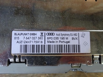 фото thumb №15, Audi a3 8p рестайлінг 08-12 радіопрогравач радіо cd symphony 2din код 8p0035195m