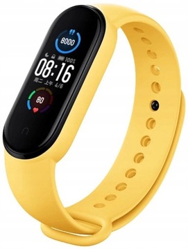 PASEK DO XIAOMI MI BAND 5 / XIAOMI MI BAND 6 OPASKA ZAMIENNA - ŻÓŁTY