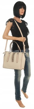 Maria C. Женская сумка из экокожи бежевого цвета MC663 Beige