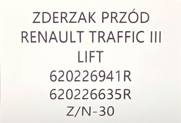 фото thumb №13, Новий оригінальний бампер перед renault trafic iii рестайлінг trafic iv 2021-