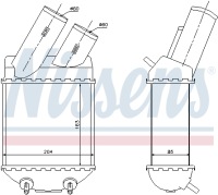 Интеркулер nissens к renault scenic 1 Недорого, фото thumb