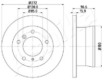 фото thumb №1, 2 x ashika диск гальмівна mercedes-benz sprinter