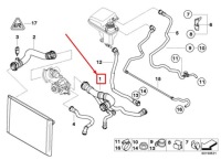 Bmw 7 e65, e66, e67 патрубок живильний 17127508038 7508038 oem Зі Шроту, фото thumb