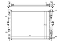 фото thumb №2, Nissens радиатор двигателя renault grand scenic ii