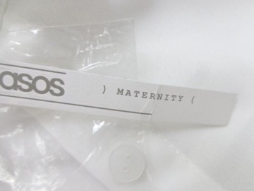 34 ASOS MATERNITY DŁUGA TUNIKA CIĄŻOWA ECRU T2097
