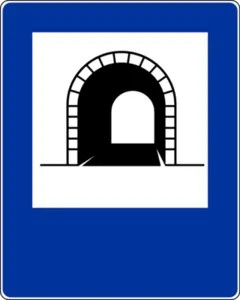 Znak D-37 Tunel - Naklejka Foliowa