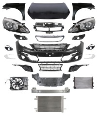 фото thumb №1, Pas peugeot 308 13-17 перед бампер капот крыло pas