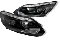 фото thumb №1, Nowe лампи передні ford focus 3 mk3 od 2011 do 2014 led black безкоштовно h1