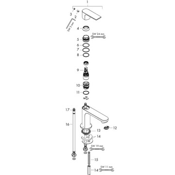 Hansgrohe REBRIS E 110 CoolStart хром 72560000