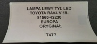 фото thumb №9, Фара левое зад led toyota rav4 v 19- оригинал европа 81560-42230