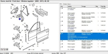 фото thumb №7, Saab 9-3 ver2 2006 перед сторона правая подъемники стекло
