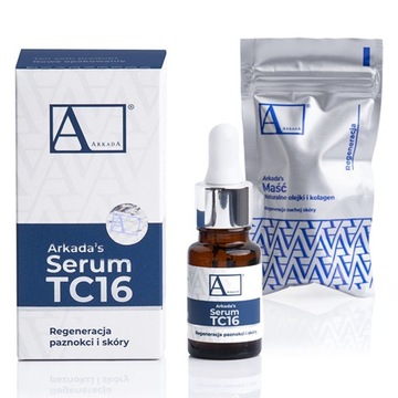 ARKADA łagodzące SERUM TC16 kolagenowe do paznokci i skóry + GRATIS PRÓBKA