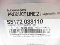 фото thumb №7, Подшипник колеса перед hyundai ix35 i40 оригинальный номер s5172 038110