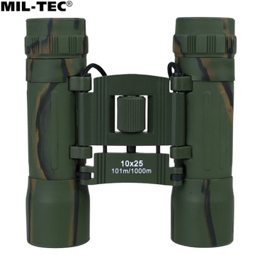 Lornetka taktyczna kompaktowa Mil-Tec 10x25 moro camo