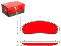 фото thumb №1, Тормозные колодки тормозные ford перед explorer 4,0 v6 4wd 96