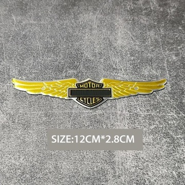 12CM03-2PCS Металлическая наклейка с логотипом мотоцикла, установленная металлом для XL