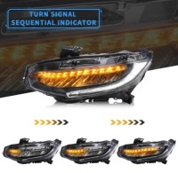фото thumb №8, Фары лампы kpl vland полный led динамический honda civic x 10 2016-2021