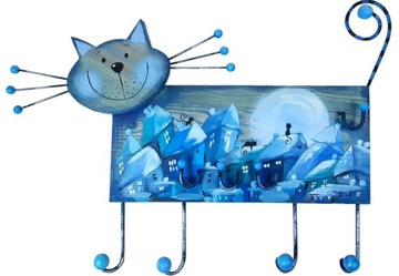 Деревянная вешалка для одежды ручной работы CAT